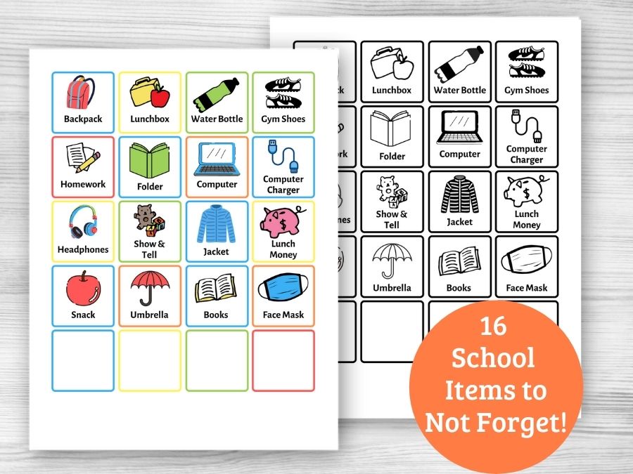 Kids Ready for School Checklist - Digital Download