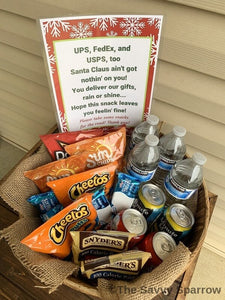Holiday "Thank You" sign for Delivery Drivers