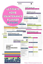 Load image into Gallery viewer, The ULTIMATE Home Maintenance Planner - Instant Download