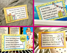 Load image into Gallery viewer, Birthday Treasure Hunt Clues for Kids - 33 Rhyming Clues