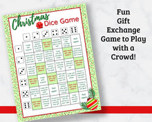 Load image into Gallery viewer, Christmas Dice Game - Fun Gift Exchange Game!