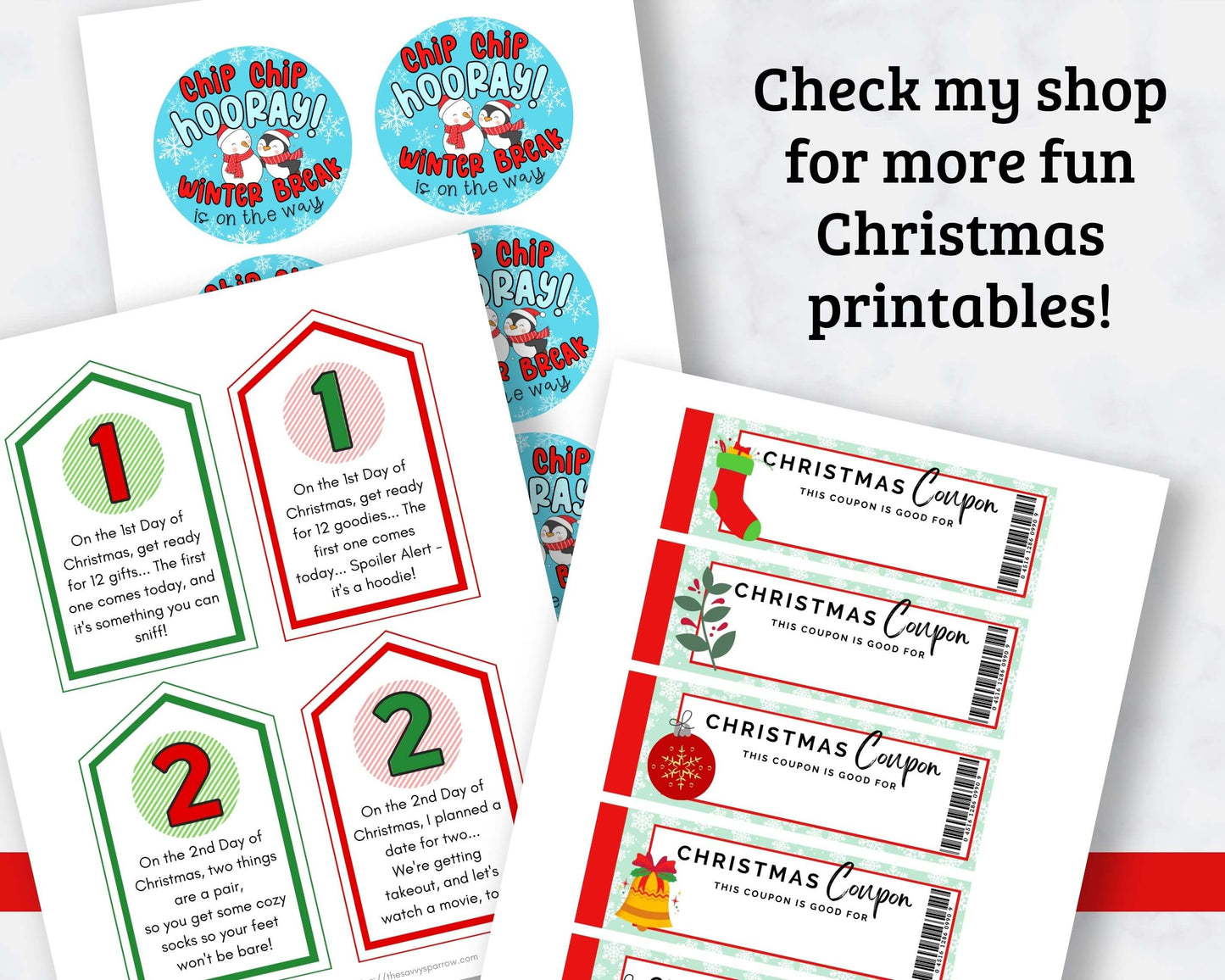 Christmas Scavenger Hunt Clues - 32 Rhyming Clues