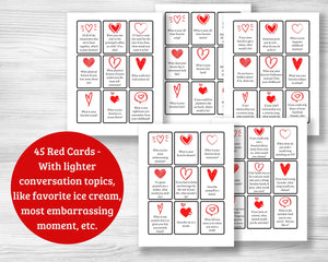 Conversation Cards for Couples - 135 Printable Cards