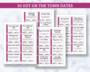 Date Night Idea Cards 94 Printable Date Cards With Awesome Date Ideas 