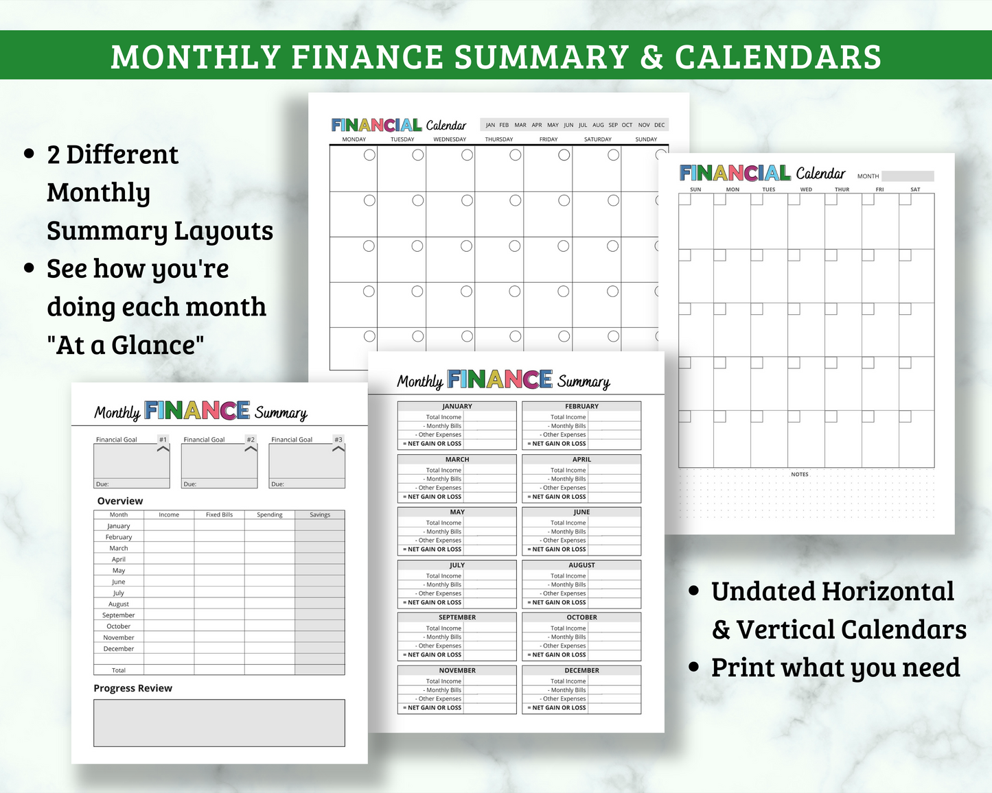 Finances and Budget Binder - 35 Page PDF Download