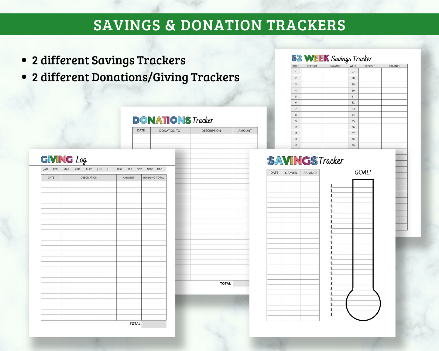 Finances and Budget Binder - 35 Page PDF Download
