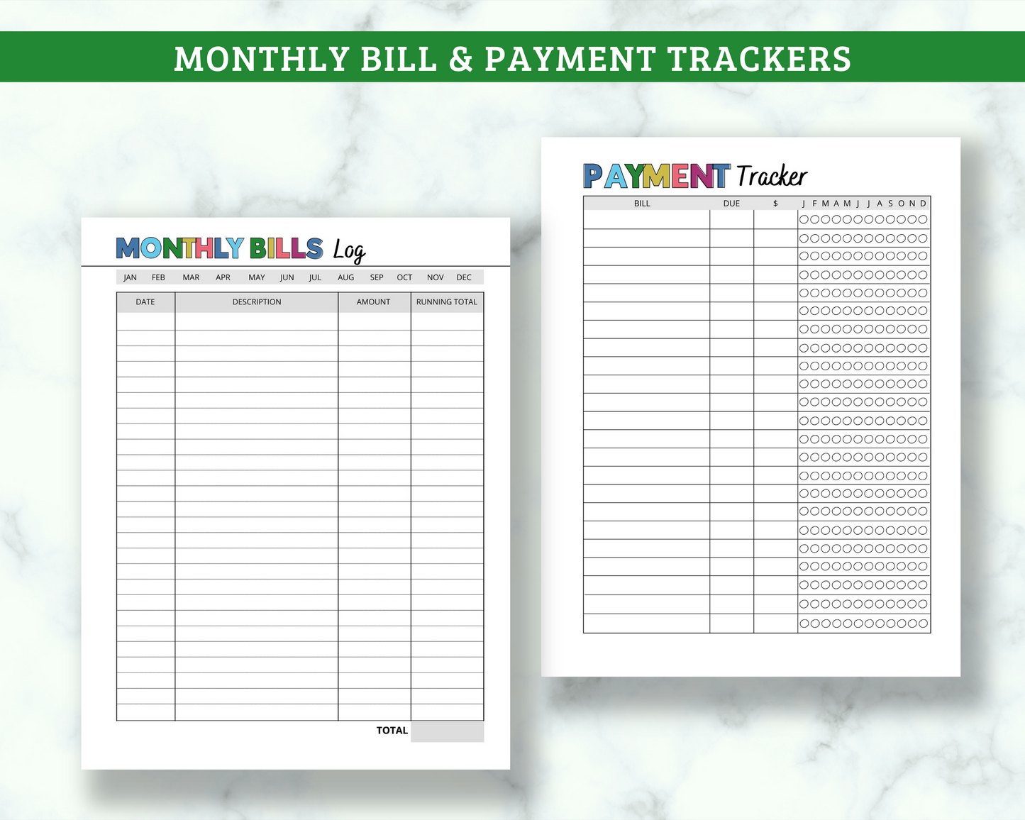 Finances and Budget Binder - 35 Page PDF Download
