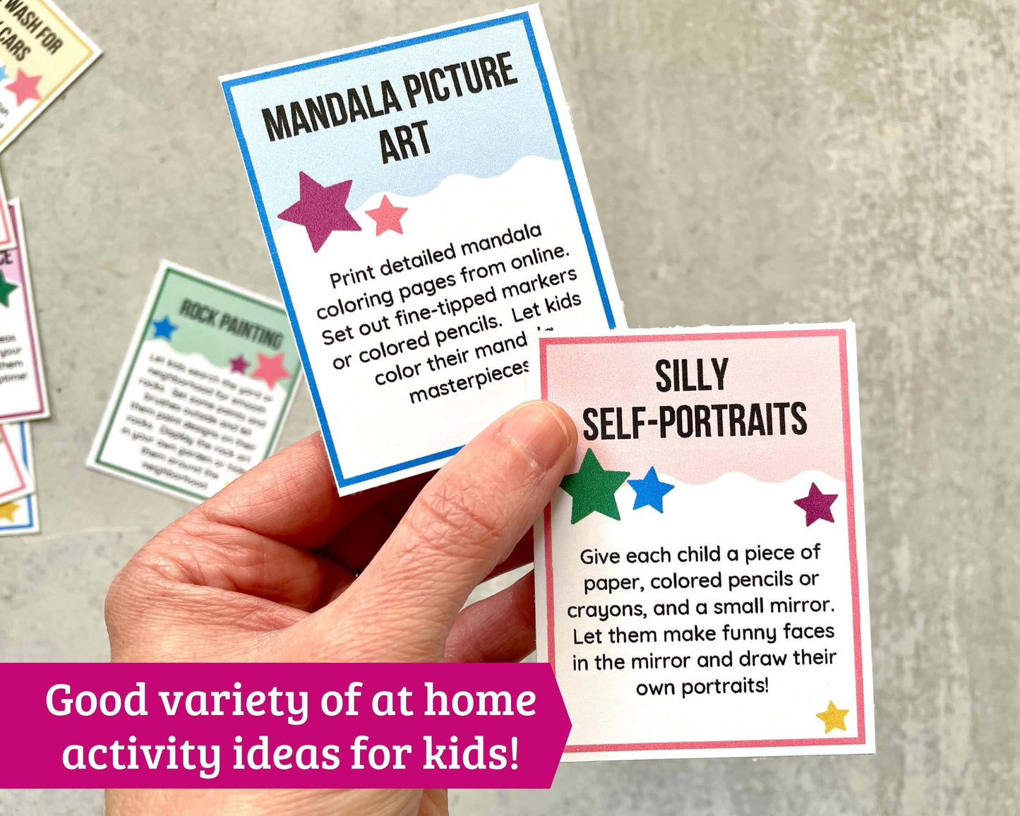 Activity Idea Cards for Kids - 81 Activities
