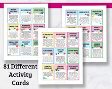 Load image into Gallery viewer, Activity Idea Cards for Kids - 81 Activities