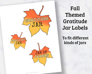 Gratitude Jar Printables for Kids - 6 Page PDF Download