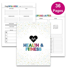 Load image into Gallery viewer, Health &amp; Fitness Binder - 36 Page PDF Download