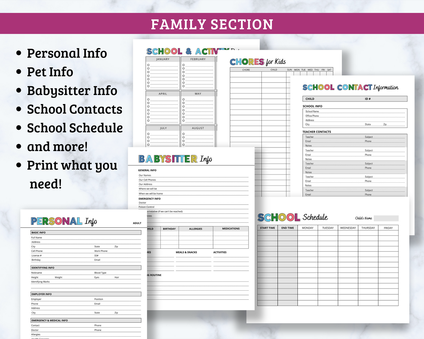 Happy Home Binder - Ultimate Home Management Binder - 216 Page PDF Download