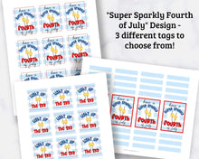 Load image into Gallery viewer, July 4th Sparklers Favor Tags - Printable Sparkler Tags