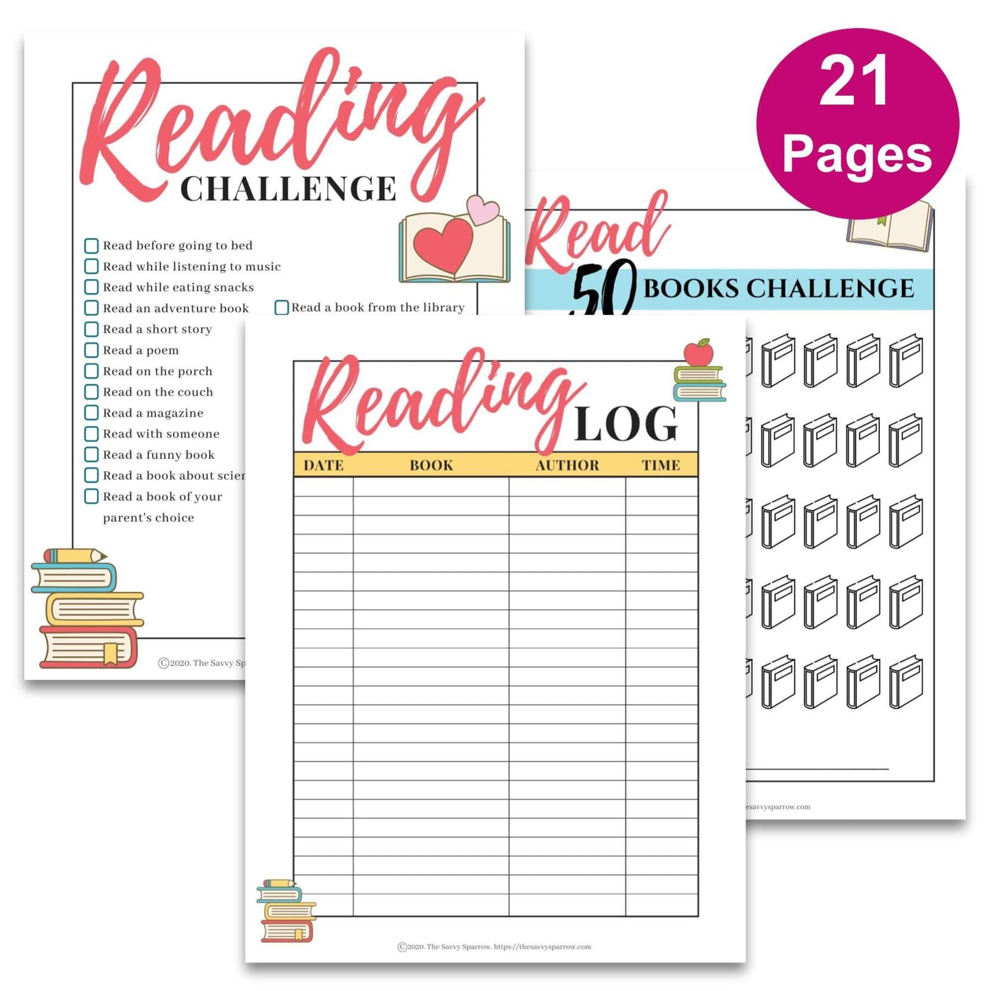 Kids' Reading Bundle - 21 Page PDF File