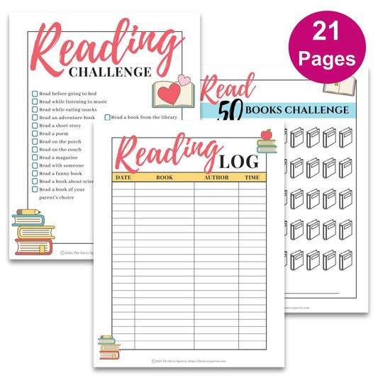 Kids' Reading Bundle - 21 Page PDF File