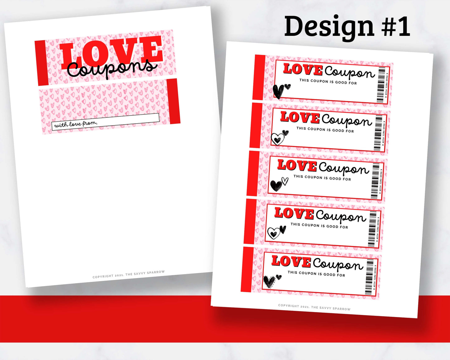 Love Coupon Book Templates - 3 Designs!