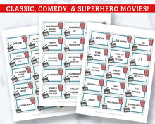 Load image into Gallery viewer, Movie Charades Printable Cards - 160+ Game Cards!