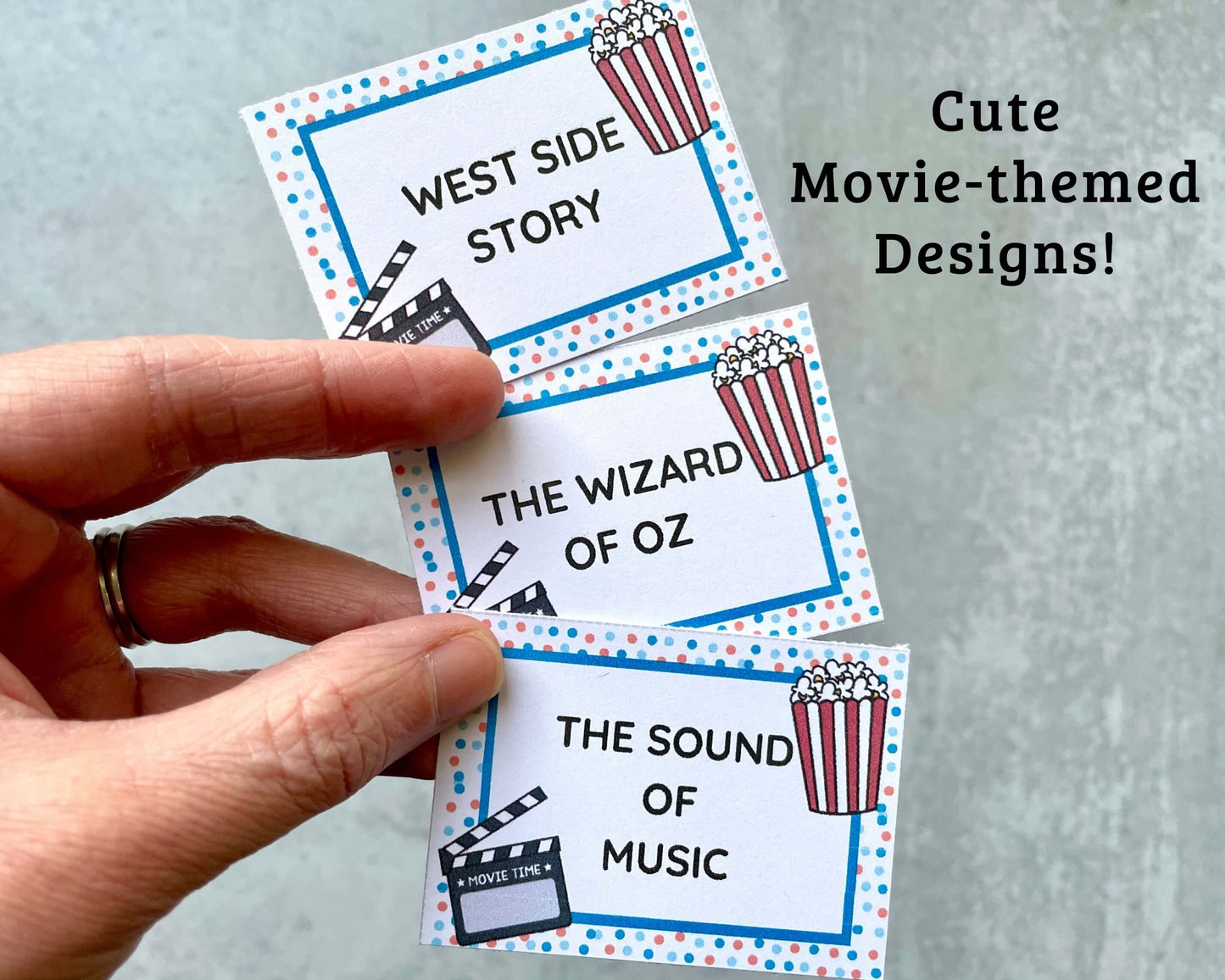 Movie Charades Printable Cards - 160+ Game Cards!