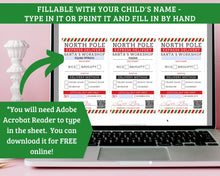 Load image into Gallery viewer, North Pole Shipping Labels - Printable Gift Tags from Santa!