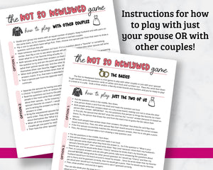 Not So Newlywed Game Question Cards - 135 Printable Game Cards