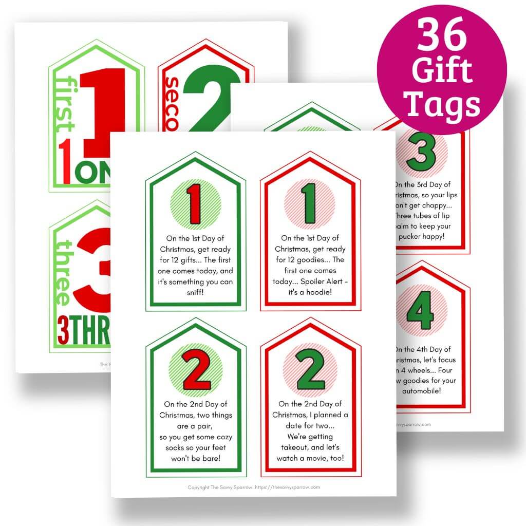 Printable 12 Days of Christmas Gift Tags for Him - 36 different tags! – The Savvy Sparrow printable-12-days-of-christmas-gift-tags-for-him-36-different-tags-the-savvy-sparrow