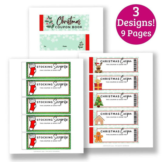 Christmas Coupon Book Templates - 3 Designs!