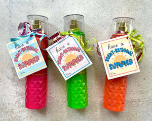 Summer Gift Tags - For Perfume, Candle, or Body Lotion Gifts!