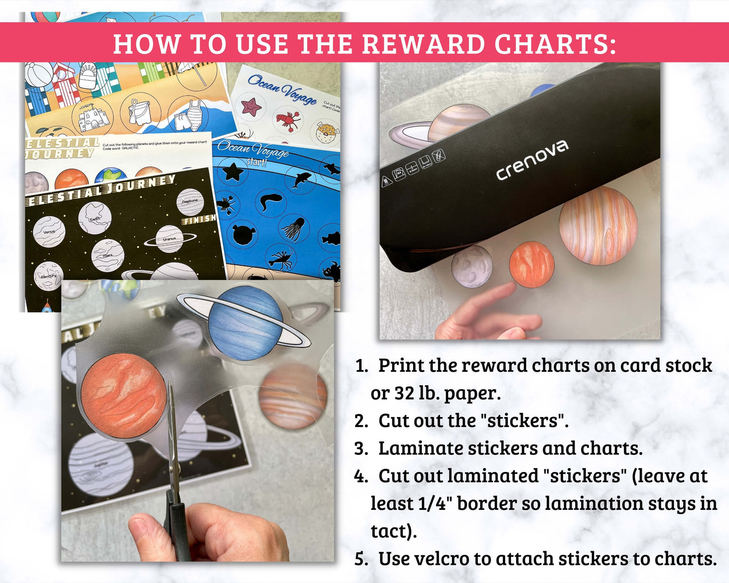 Printable Reward Charts for Kids - 4 Charts & Stickers!