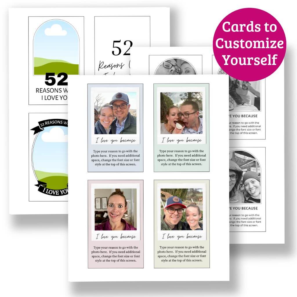 Reasons Why I Love You Photo Cards to Customize