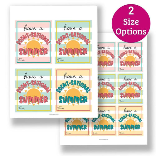 Summer Gift Tags - For Perfume, Candle, or Body Lotion Gifts!