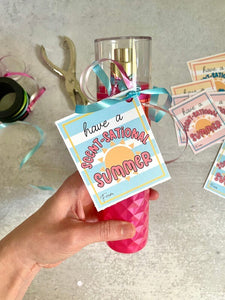 Summer Gift Tags - For Perfume, Candle, or Body Lotion Gifts!