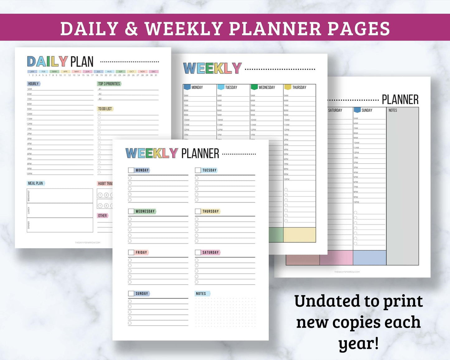 Summer Planner & BONUS for Kids! - Printable PDF Download
