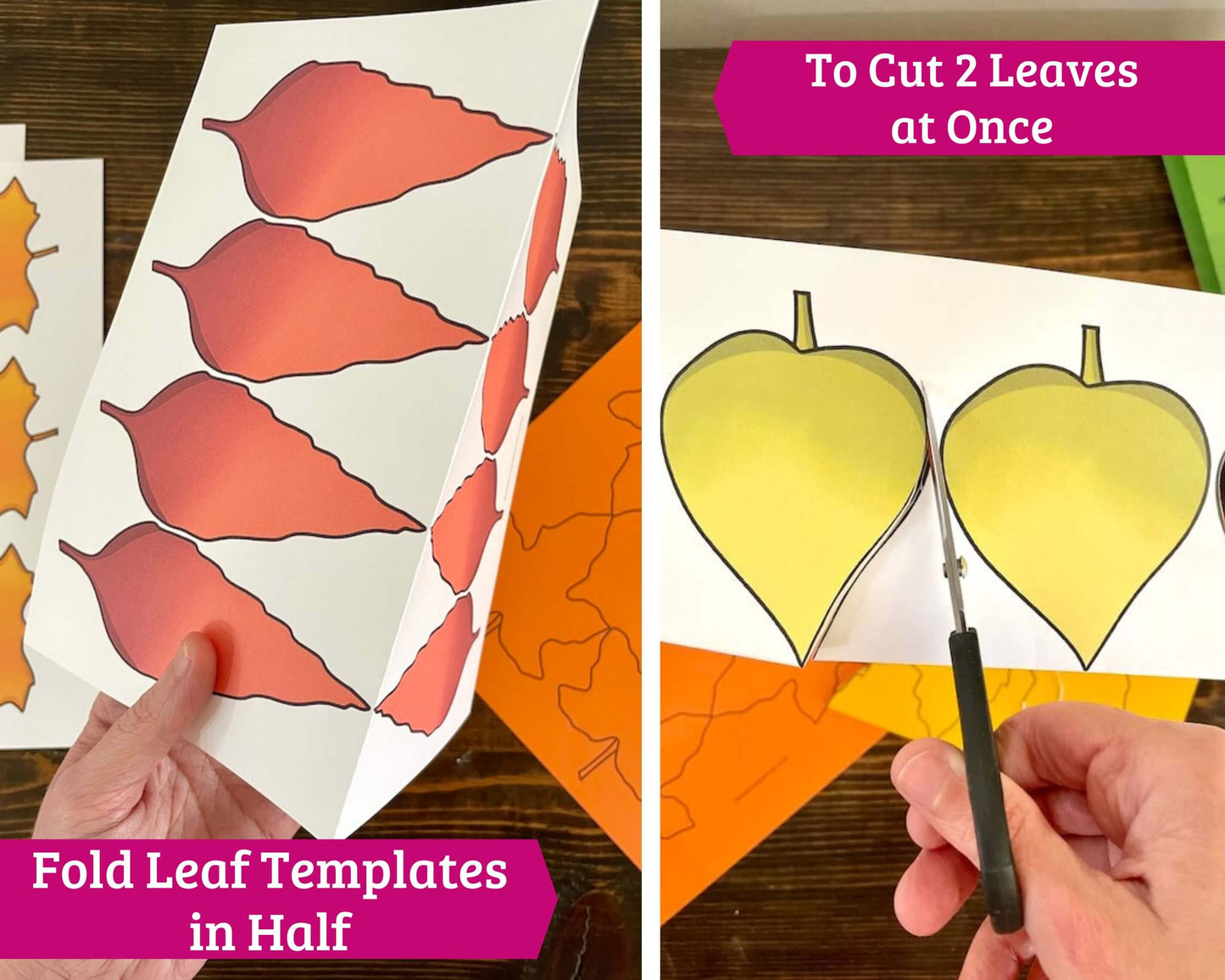 Giant Thankful Tree for the Wall with Leaf Templates - Kids Gratitude Activity