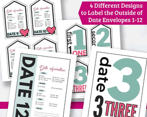 Year of Dates - Date Night Gift Basket Printables