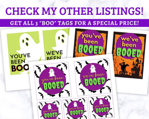 "You've Been Booed" Gift Tags - Set 1
