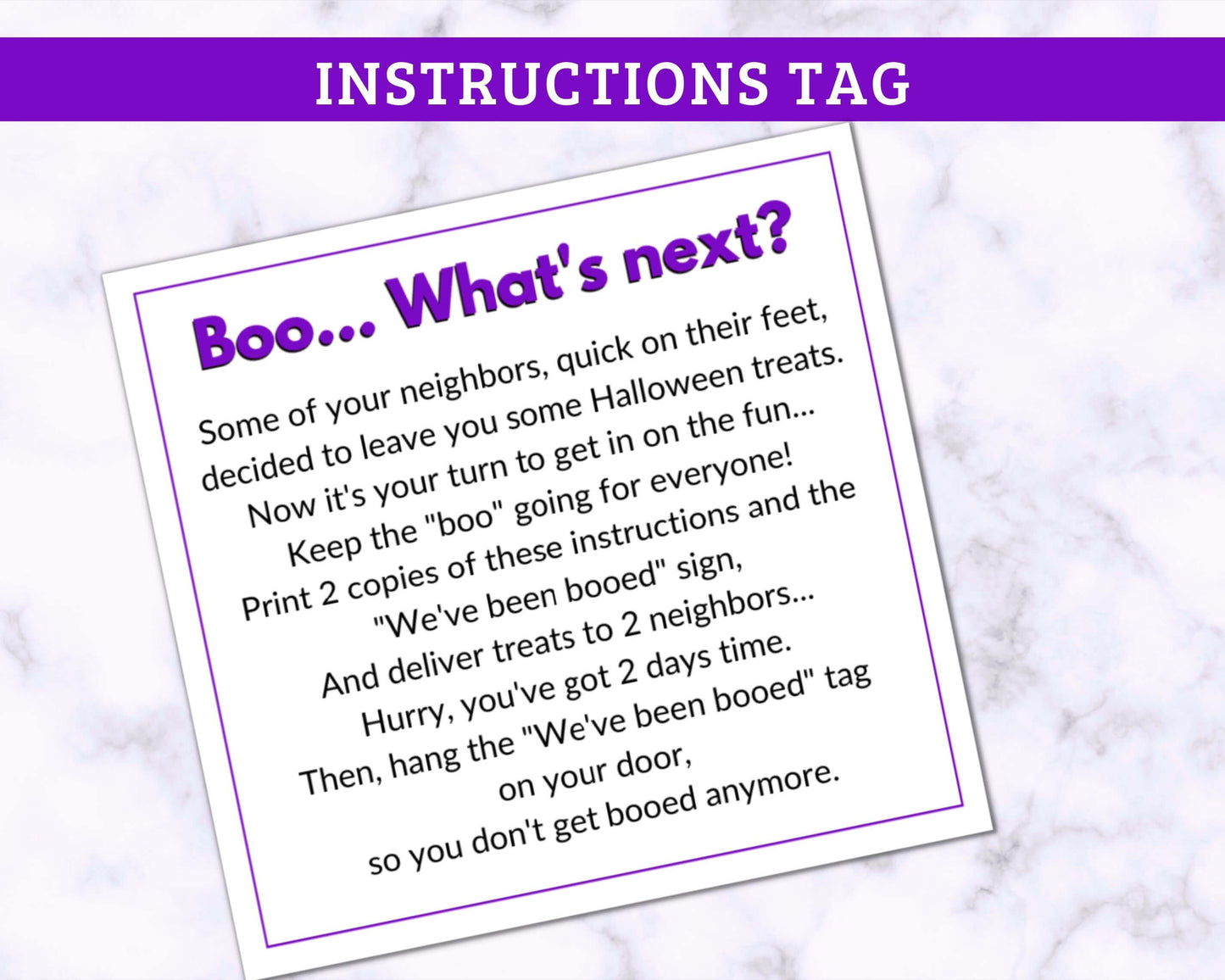 "You've Been Booed" Gift Tags - Set 2