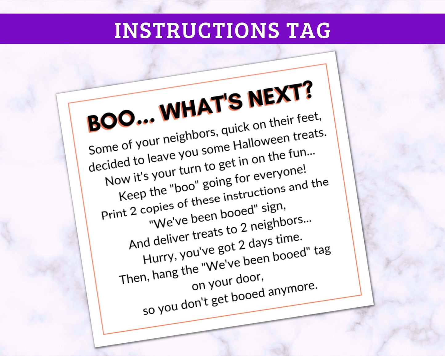 "You've Been Booed" Gift Tags - Set 1