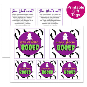 "You've Been Booed" Gift Tags - Set 3