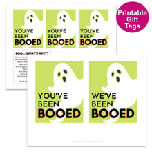Load image into Gallery viewer, &quot;You&#39;ve Been Booed&quot; Gift Tags - Set 1