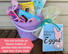 Load image into Gallery viewer, &quot;You&#39;ve Been Egged&quot; Printable Signs - Fun Easter Activity